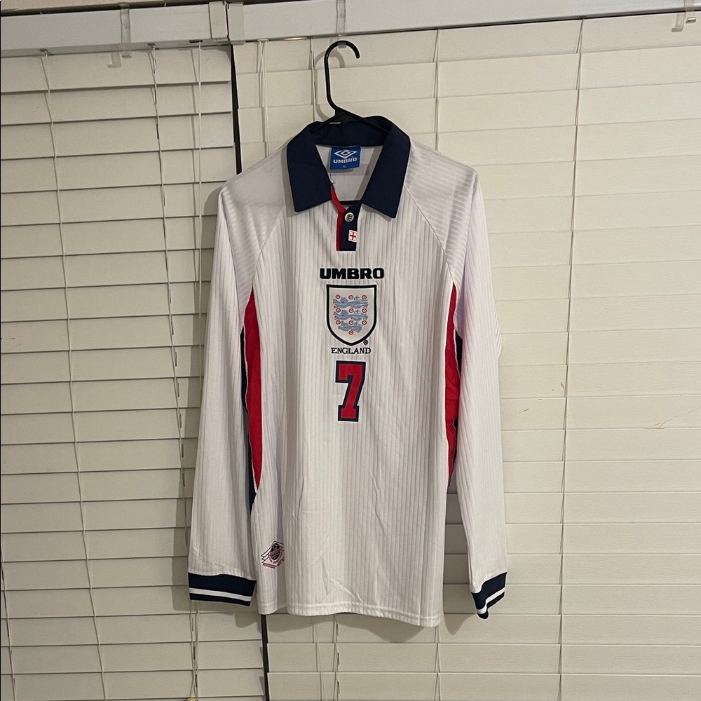 Umbro 98/99 England Long-Sleeve Home Jersey